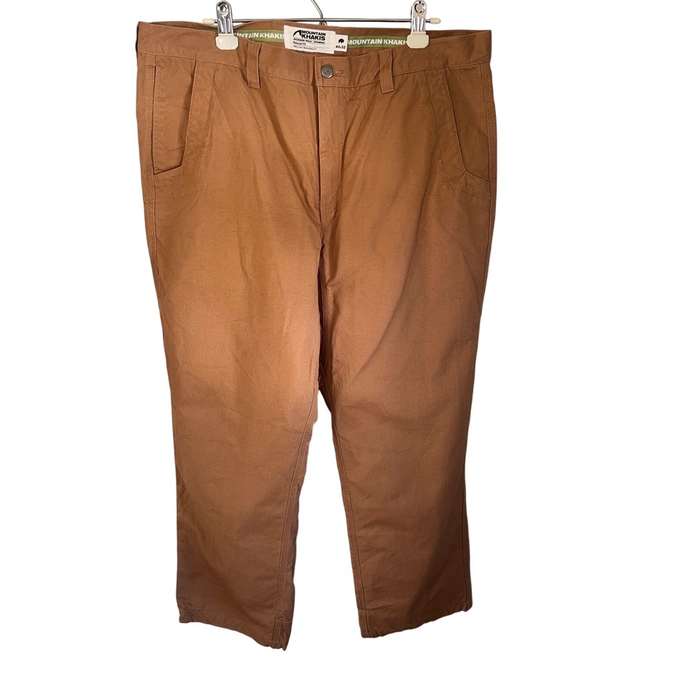 Mountain Khakis Relaxed Fit Organic Cotton Canvas Pants Brown Mens 40x32